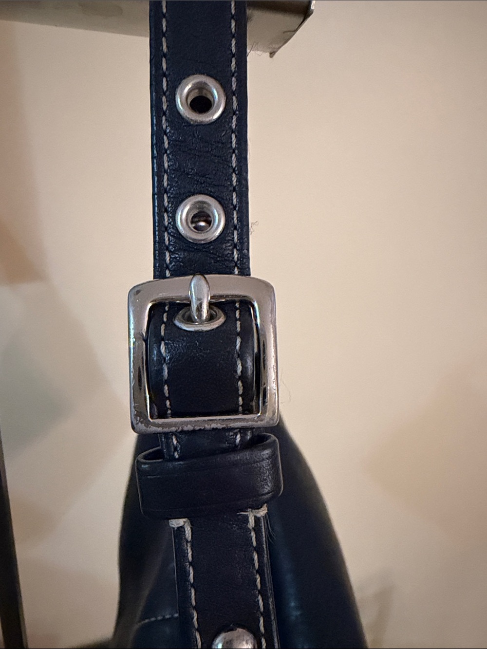 Coach Vintage small Y2K Black pebbled Leather Shoulder Bag Leatherware 1941 - Picture 6 of 16